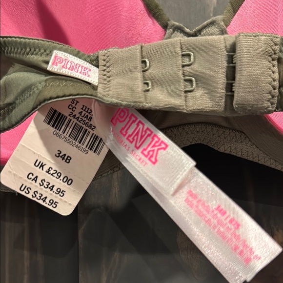 PINK Victoria's Secret Green Push-Up Bra - Picture 2 of 3
